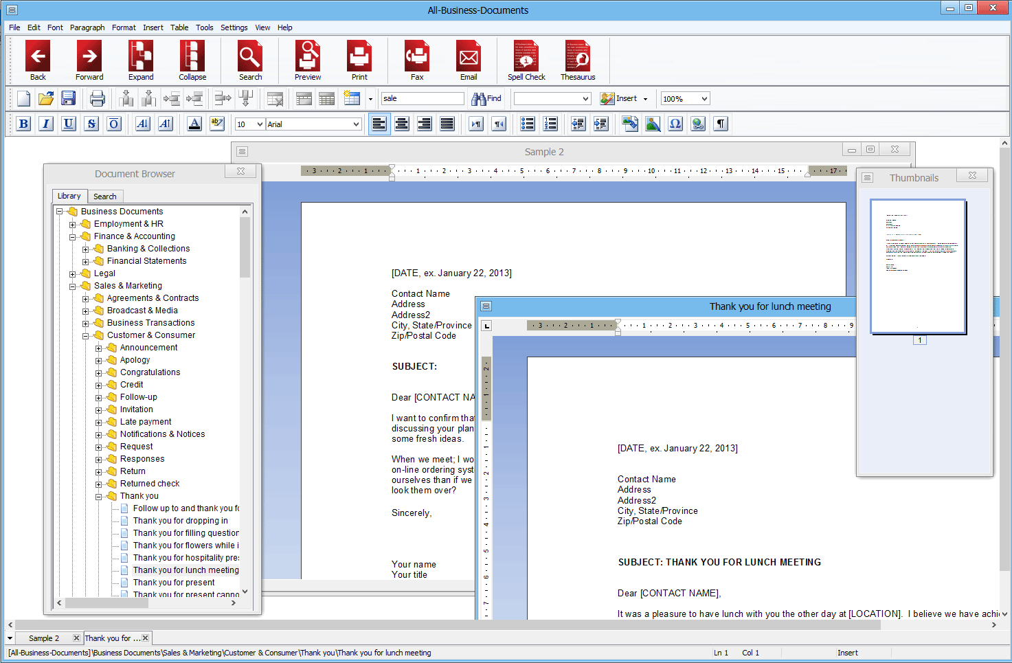 All-Business-Documents for Windows screenshot