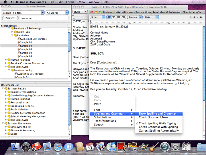 All-Business-Letters for Mac
